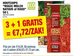 Hubo Agrofino Color Decor houtchips 10-40 mm 50l rood aanbieding