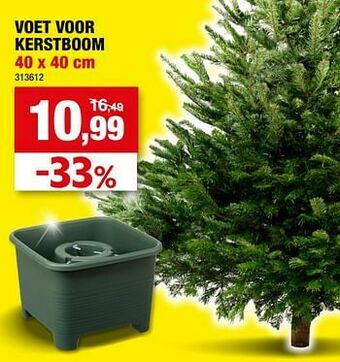 Hubo Voet voor kerstboom aanbieding
