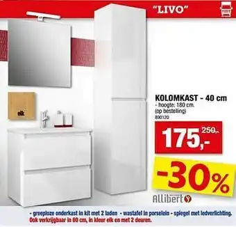 Hubo Kolomkast livo aanbieding