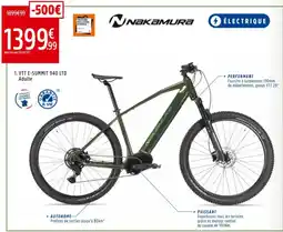 Intersport Nakamura Vtt E-Summit 940 LTD Adulte aanbieding