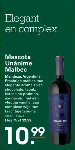 Sligro Mascota Unánime Malbec aanbieding