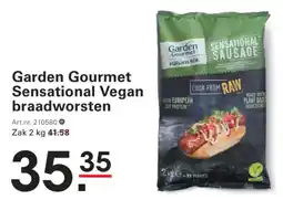 Sligro Garden Gourmet Sensational Vegan braadworsten aanbieding
