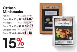 Sligro Ottimo Minisnacks Panini aanbieding