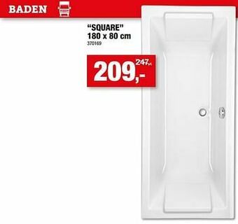 Hubo Bad square aanbieding