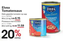 Sligro Elvea Tomatensaus Hele gepelde tomaten op sap aanbieding