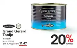 Sligro Grand Gérard Tonijn In water aanbieding