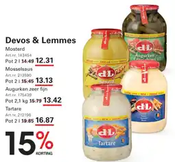 Sligro Devos & Lemmes Mosterd aanbieding