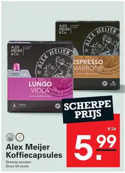 Sligro Alex Meijer Koffiecapsules aanbieding