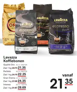 Sligro Lavazza Koffiebonen Qualità Oro aanbieding