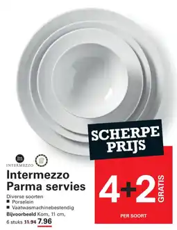 Sligro Intermezzo Parma servies aanbieding