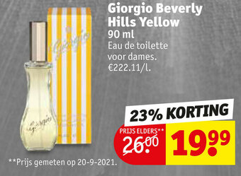 Kruidvat Giorgio Beverly Hills Yellow aanbieding