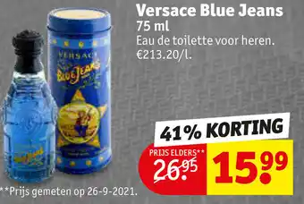 Kruidvat Versace Blue Jeans 75ml aanbieding