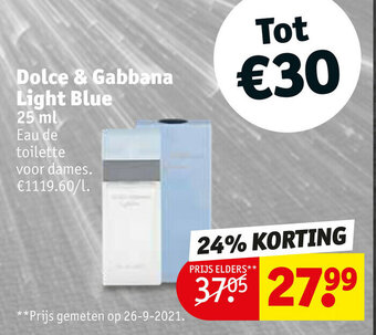 Kruidvat Dolce & Gabbana Light Blue 25ml aanbieding