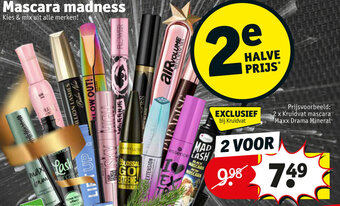 Kruidvat Mascara madness aanbieding