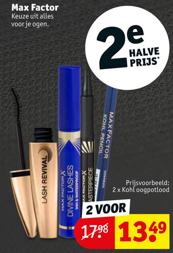 Kruidvat Max Factor aanbieding