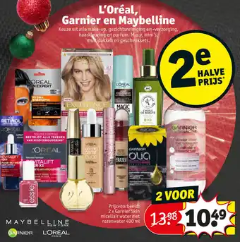 Kruidvat L'Oreal, Garnier en Maybelline aanbieding