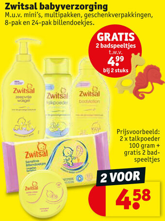 Kruidvat Zwitsal babyverzorging aanbieding
