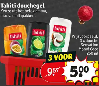 Kruidvat Tahiti douchegel 250ml aanbieding