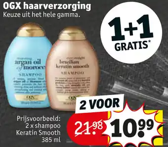 Kruidvat OGX haarverzorging 385ml aanbieding