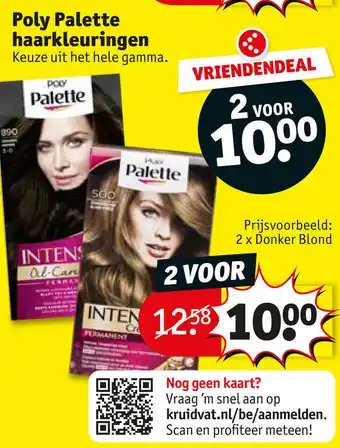 Kruidvat Poly Palette haarkleuringen aanbieding