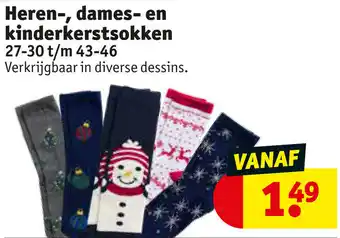 Kruidvat Heren-, dames- en kinferkerstsokken aanbieding
