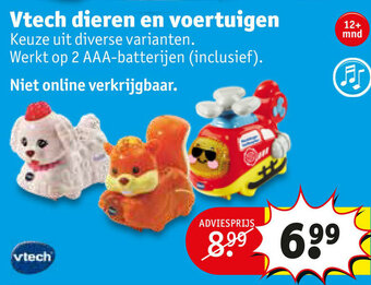 Kruidvat Vtech dieren en voertuigen aanbieding