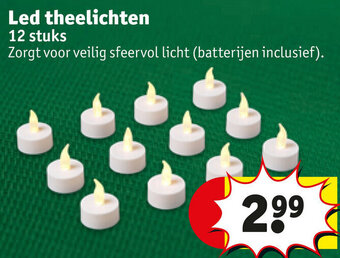 Kruidvat Led theelichten aanbieding