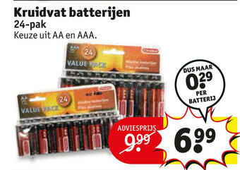 Kruidvat Batterijen aanbieding