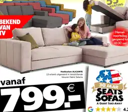 Seats and Sofas Alicante hoeksalon aanbieding