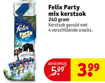 Kruidvat Felix Party mix kerstsok aanbieding