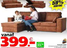 Seats and Sofas Vince hoeksalon aanbieding