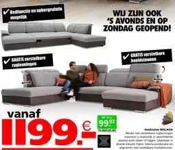 Seats and Sofas Malaga hoeksalon aanbieding