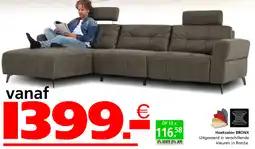 Seats and Sofas Bronx hoeksalon aanbieding
