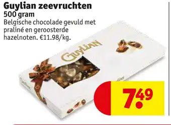 Kruidvat Guylian zeevruchten 500g aanbieding