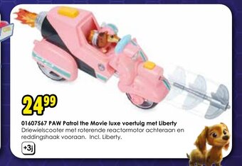 ToyChamp Paw Patrol The Movie Luxe voertuig met Liberty aanbieding