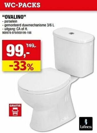 Hubo Wc-pack ovalino aanbieding