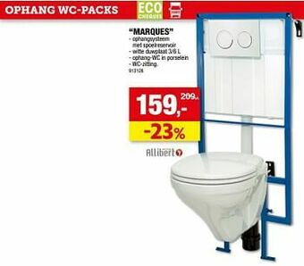 Hubo Ophang wc-pack marques aanbieding