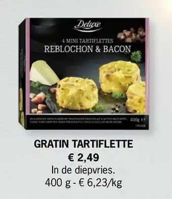 Lidl Gratin tartiflette aanbieding