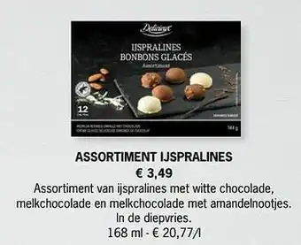 Lidl Assortiment ijspralines aanbieding