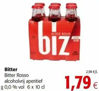 Bitter bitter rosso alcoholvrij aperitief