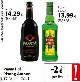 Colruyt Passoã aanbieding