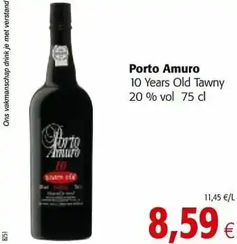 Colruyt Porto amuro 10 years old tawny aanbieding