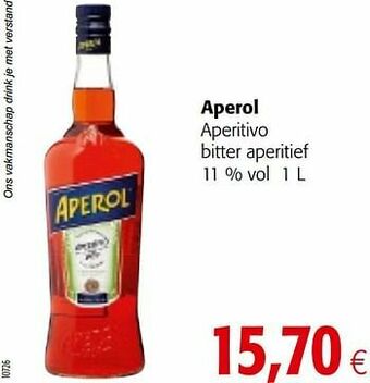 Colruyt Aperol aperitivo bitter aperitief aanbieding