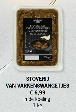 Stoverij van varkenswangetjes