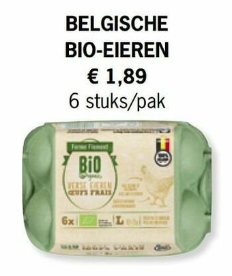 Lidl Belgische bio-eieren aanbieding