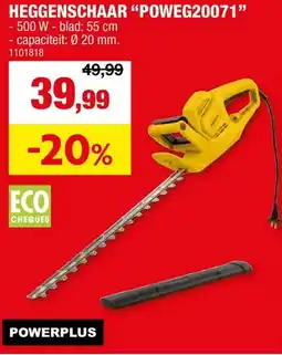 Hubo HEGGENSCHAAR POWEG20071 aanbieding