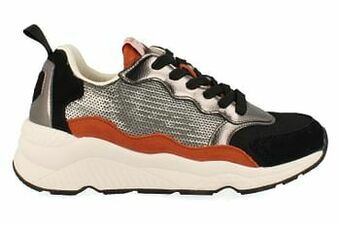 Berca Shoes Pepe Jeans Sneaker Laag Dames Harlow Sequins Chunky - Zwart aanbieding