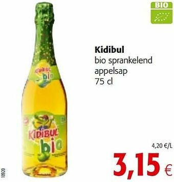 Colruyt Kidibul bio sprankelend appelsap aanbieding
