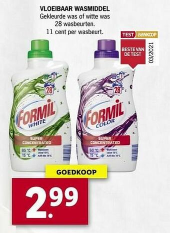 Lidl Vloeibaar wasmiddel aanbieding