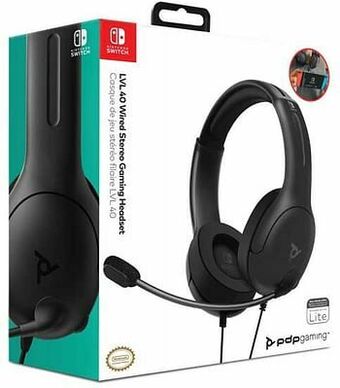 ToyChamp Switch Afterglow LVL40 Headset Zwart aanbieding